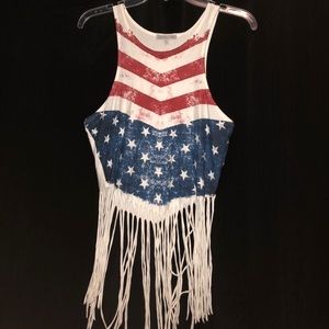 American Flag tank